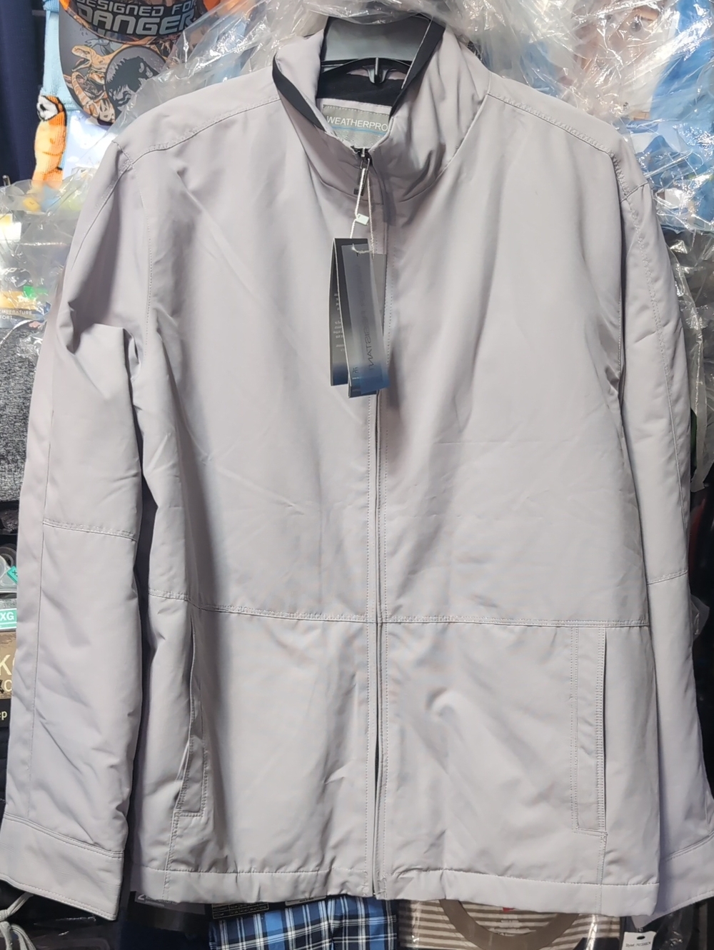 Weatherproof Men’s Lightweight Jacket in Light Gray